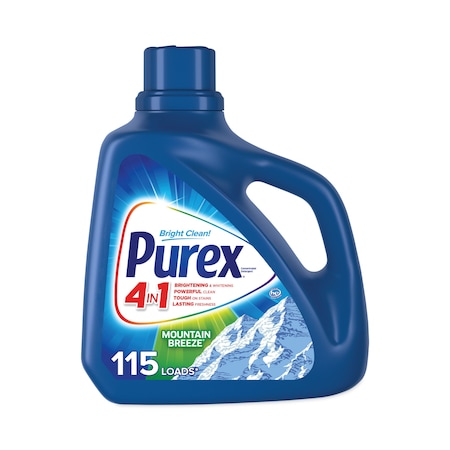Purex Laundry Detergent, 150 oz Bottle, Liquid, Mountain Breeze 2420005016